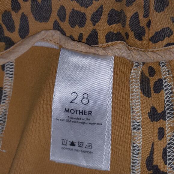 Mother 'The Side Splitter' Mini Brown Denim Skirt Size 28 - Picture 5 of 5